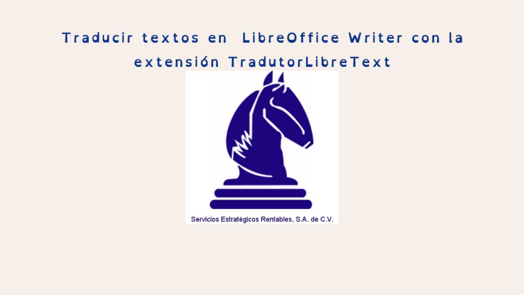 Traducir textos en LibreOffice Writer