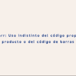 códigos de barras en los productos