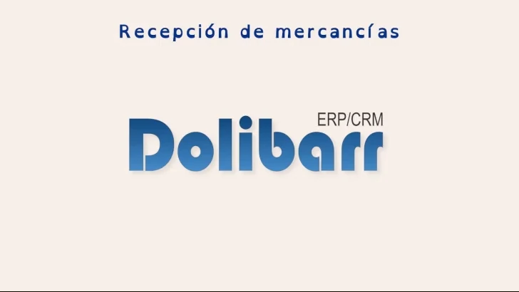 Dolibarr-Recepción de pedidos