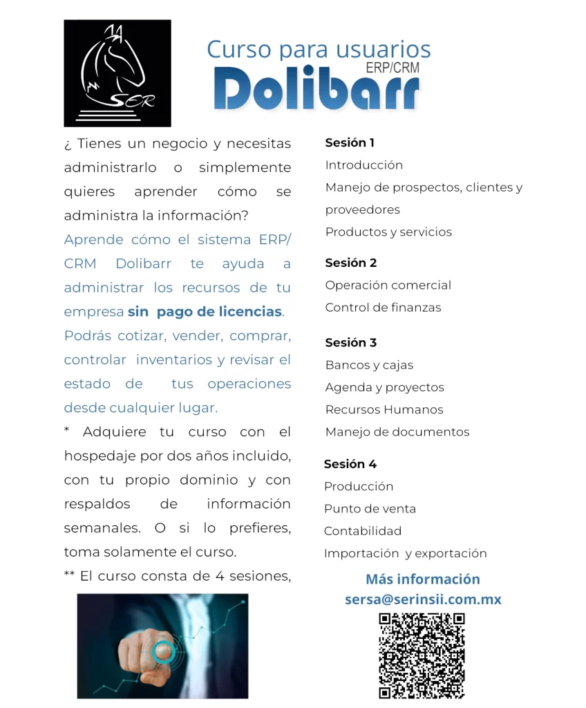 Curso de Dolibarr ERP/CRM para usuario