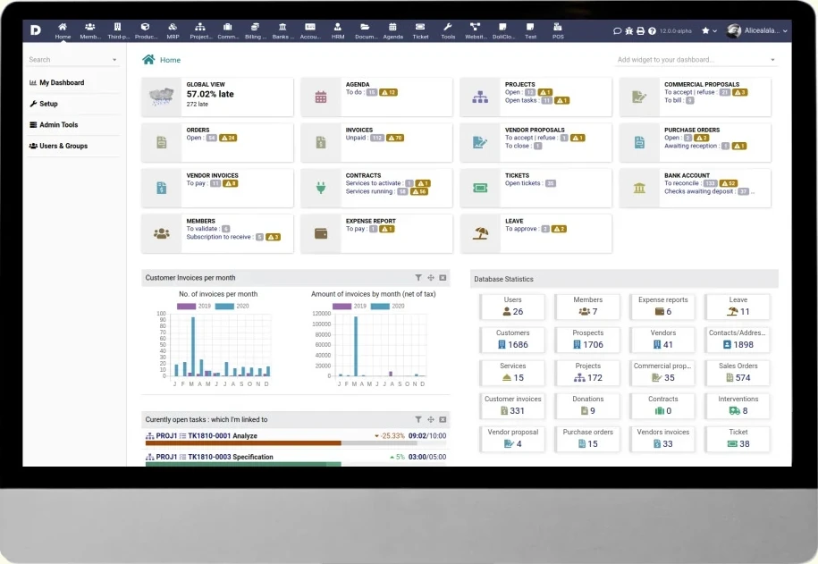 dolibarr erp crm