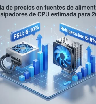Subida de precios en fuentes de alimentación y disipadores