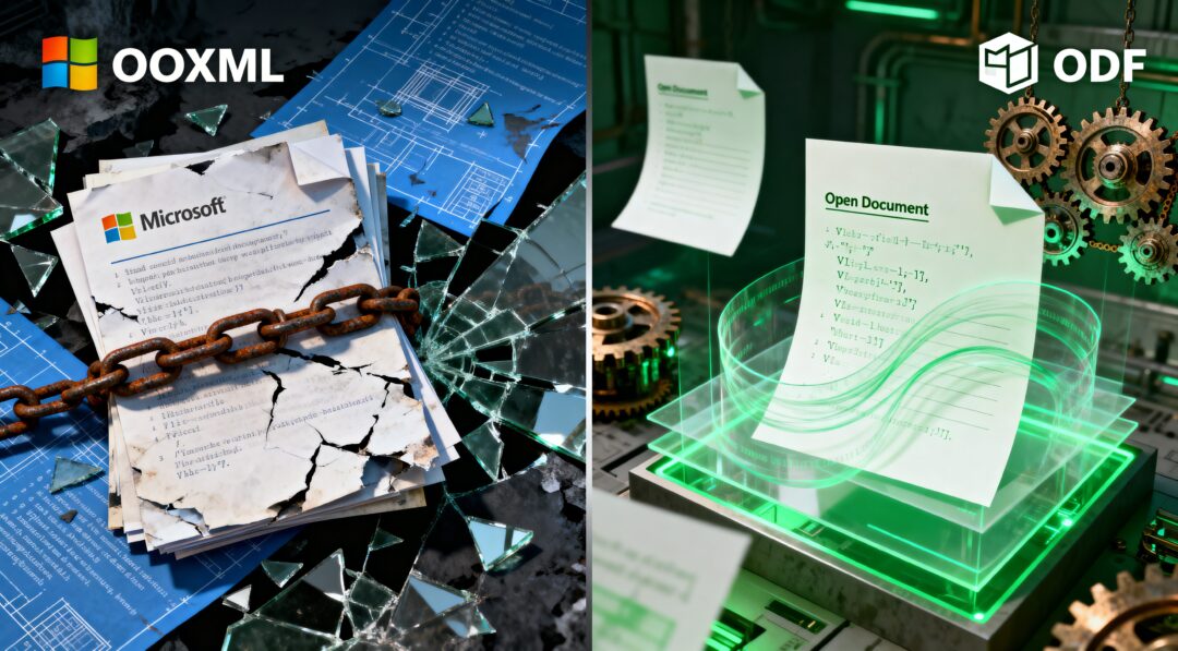 formato ooxnl contra ODF