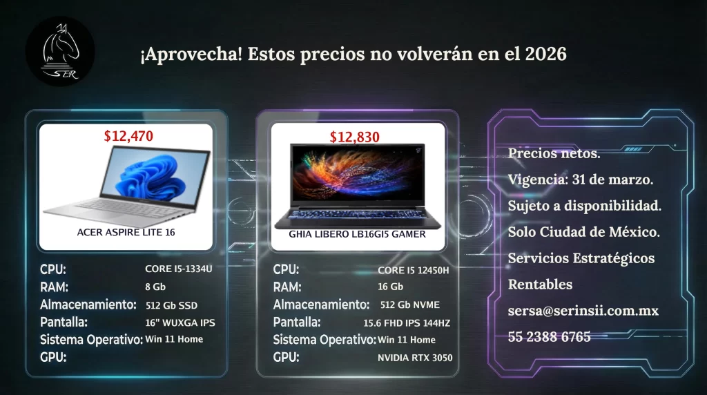 Promociones hasta el 31 de marzo o agotar existencias