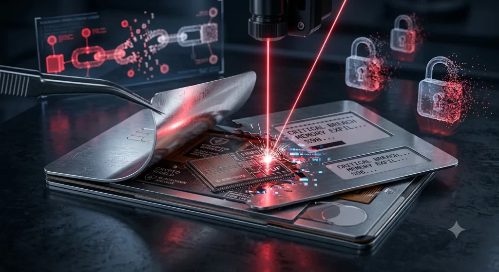 ataque con laser a tarjetas tangem