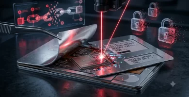 ataque con laser a tarjetas tangem